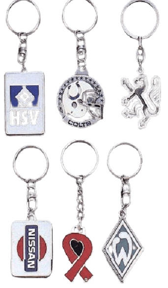 Choice of different keychains